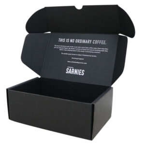 Black Cardboard Paper Mailing Custom Logo Printed Corrugated Shipping Packaging Box