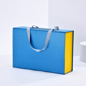 Custom Logo Colors Size Luxury Folding With Magnetic Lid Flat Pack Paper Blue Gift Boxes