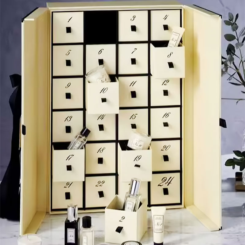 Luxury Gift Beauty Cosmetic Packaging Countdown Christmas Advent Calendar Box Luxury Gift Beauty Cosmetic Packaging Countdown Christmas Advent Calendar Box