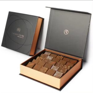 Wholesale Custom Printed Luxury Book Shaped Folding Chocolate Packing Box
