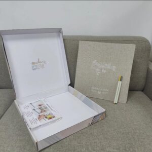 Custom Large Photo Album Self Adhesive DIY Scrapbook with Linen Cover Magnetic Photo