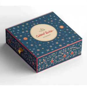 Luxury Gold Foil Stamped Wedding Chocolate Rigid Cardboard Box