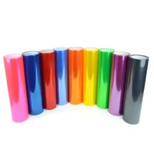 0.3x9m PVC Polyester Film Vinyl Wrap Sticker Glossy Black Yellow Automotive Headlight Film
