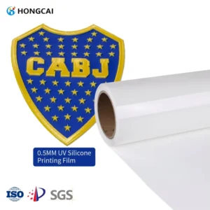 0.5mm 3D TPU 30CMX25M UV Printer Silicone Heat Transfer Film for Clothing 3D Labels