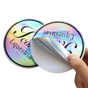 1 Core Diameter Vinyl Custom Embossed Holographic Adhesive Sticker Labels