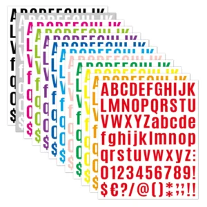 1 Inch Vinyl Letter and Number Stickers for Mailbox Signs Windows Doors and Cars