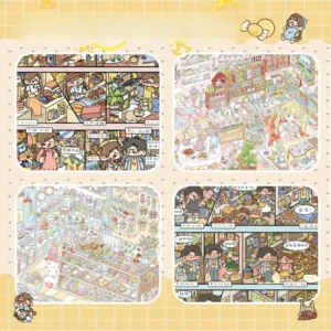 1 Pack 12.0 Series Scenery Stickers with Miniature Scenes for DIY