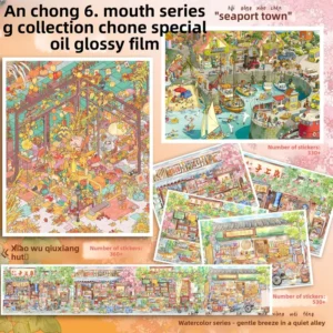 1 Pack of Stickers Included Watercolor Scenery Therapeutic and Stress Relieving 3D Miniature DIY Scenes