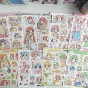 1 Sheet of Stickers Per Pack Cute Korean style Girl Stickers Soft and Adorable Girl Planner Stickers Cartoon Character Stickers