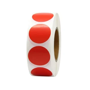1-inch Round Waterproof Packaging Label Stickers, Custom Logo