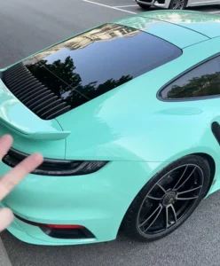 1.52*18 Metre Mint Green PET Gloss Car Wrap Vinyl Sticker