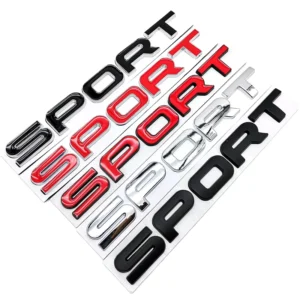 1.8T 2.0T 3.0T ABS Displacement Badge Car Stickers for Rear Trunk