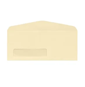#10 Cream Window Envelope, 24 lb, 4 1/8 x 1 1/2, Pack of 55