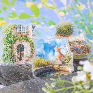10 Handmade Decorative Stickers Per Pack Garden Life Landscape Series
