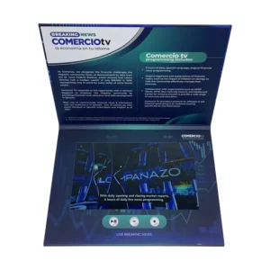 10 Inch Hardcover Video Brochure Video Book Video Mailer Corrugated Box Open From Bottom