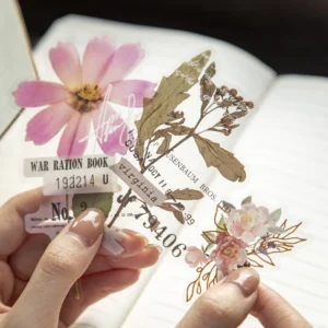 10-Piece Greenhouse Series Plant and Dried Flower DIY Decoration Stickers