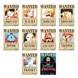 10-Piece Set of Wanted Posters, Custom Sizes, 42X28.5mm Option, Eco-Friendly Waterproof Portable Vinyl Material