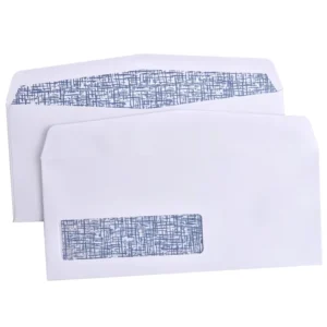 10# Recycled White Window Envelope with Slobber Glue Customized Size