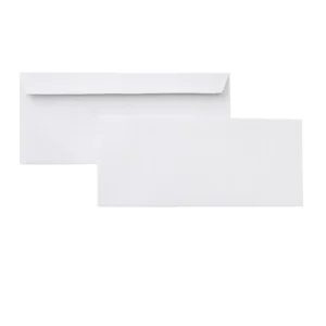 #10 Security Self-Seal Business Letter Envelopes, No Window, White, 24 lb, 100 Count
