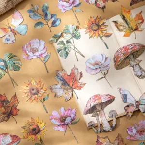 10 Sheets/Pack Paper Flower House Series Vintage Plant and Flower Collage Stickers
