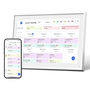 10.1″ Digital Calendar Meal Planner Duty Chart To Do List HD Smart Touch Screen Home Interactive Built in Digital Photo
