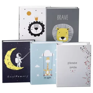 10.2X15.2cm Plastic and Paper Photo Album Holds Over 200 Photos Baby DIY Wire Binding Pocket Pages