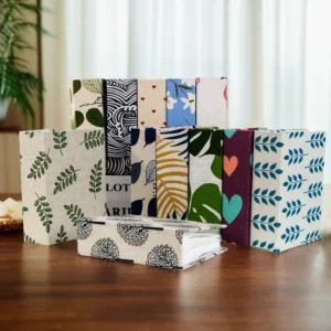 100-Page Photo Album with Printed Fabric Cover, 6-Inch