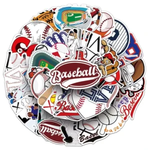 100-Piece Baseball Graffiti Sports DIY Decals for Skateboard, Luggage, and Phone Case