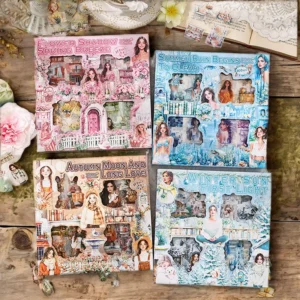 100-Piece PET Waterproof Self-Adhesive Die-Cut Sticker Box for Crafts Scrapbooking and Junk Journals