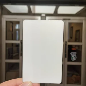 100% Polycarbonate CR80 Access Card ISO 13.56MHz Factory Price Waterproof NFC RFID Communication QR Code Hotel Payment