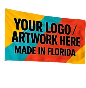 100% Polyester Custom Flags with Digital Printing, Custom Size, Aluminum Flagpole for Weddings and Bridal Parties