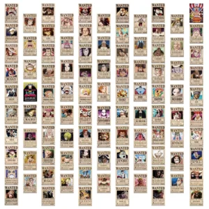 100PCS Anime Character Wanted Posters