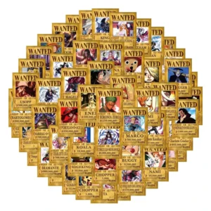 100PCS Anime Wanted Poster Wall Collage Set