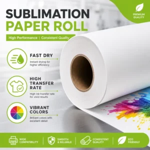 100g/120gsm White Sublimation Transfer Paper Quick Dry High Ink Absorption