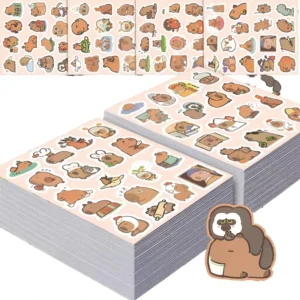 100pcs Bag Cartoon Animal Stickers Custom Self Adhesive Waterproof Vinyl Eco Friendly Wall Decals Cute Sticker Decoration