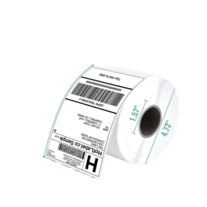 100×150 White Label Thermal Paper Adhesive Vinyl Stickers