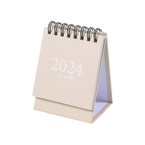 105*75*60 mm Morandi Color Easy Carry Simple Mini Spiral Desk Calendar