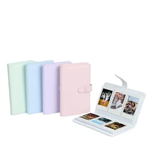 108-Pocket PU Leather Mini 3-Inch Photo Album Book for Kpop Photos
