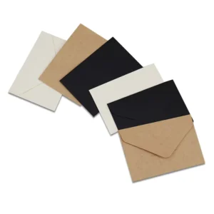 10x10cm White, Black, and Kraft Blank Mini Paper Envelopes for Wedding Invitations and Gifts