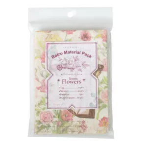 113 Pieces Sample Data Old Flower Memories Series Vintage Plants Journal Decorative Source Material 4 Options
