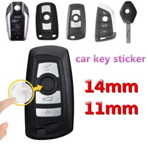11mm 14mm Aluminum Car Key Shell Emblem Sticker