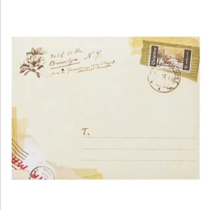 12-Pack Classic Retro Mini Envelopes for Invitations Greeting Cards and Wedding Size 9.5 x 7.2 cm