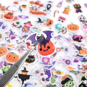 12 Pieces Per Pack Chinese Style Sticker Halloween UV Printed PVC Cartoon Home Decoration Puffy Sticker