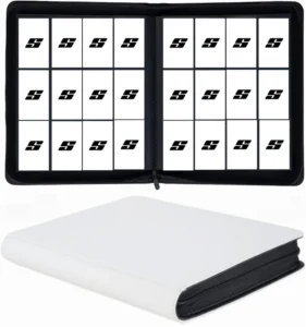 12-Pocket 720-Card Side-Loading PU Card Album Binder for TCG, Sports, Trading Card Games, Photo Cards and Business Cards