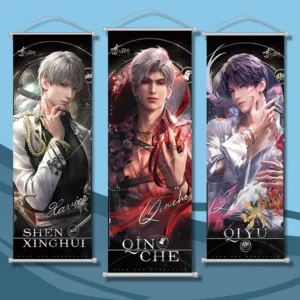 12-Style Hangable Anime Wall Scroll Flag Poster