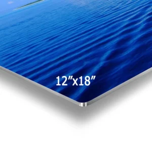 12 x 18 Inch, 1.15 mm Gloss White HD Sublimation Aluminum Metal Print