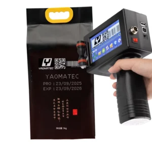 12.7mm Handheld Inkjet Printer Prints Dates Logos Batch Numbers and Barcodes for Plastic Bags and Packaging Bags