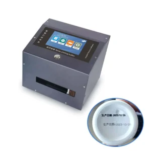 12.7mm Industrial Batch Code Coding Machine Static Inkjet Printer Automatic Expiry Date Desktop Printer