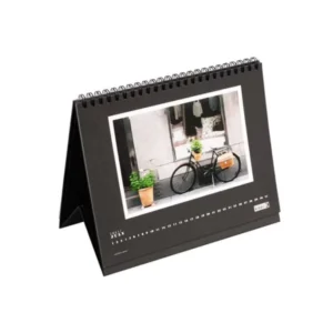 1250gsm Printed Calendar Board Base Desk Calendar with Spiral Binding