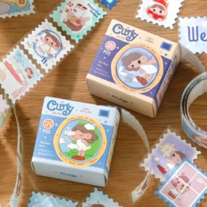 126-Piece Box Cute Stamp-Themed Planner Stickers